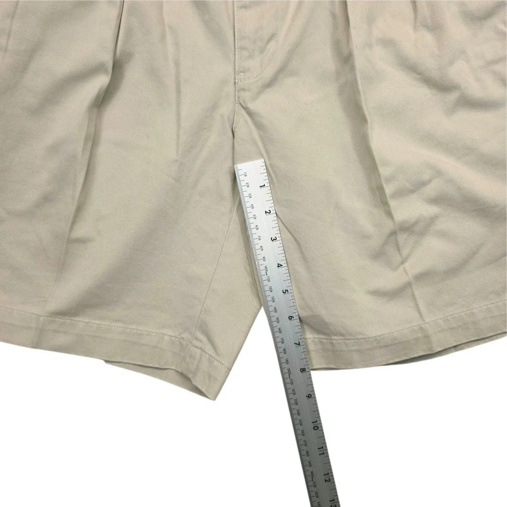 Polo Ralph Lauren Tyler Short Mens 32 Khaki Tan Pleated Chino Cotton Shorts